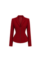 ESTEE FITTED JACKET IN PAPRIKA RED