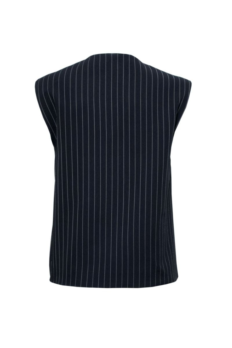 VIVIEN TAILORED BLACK WAISTCOAT - CULT MIA