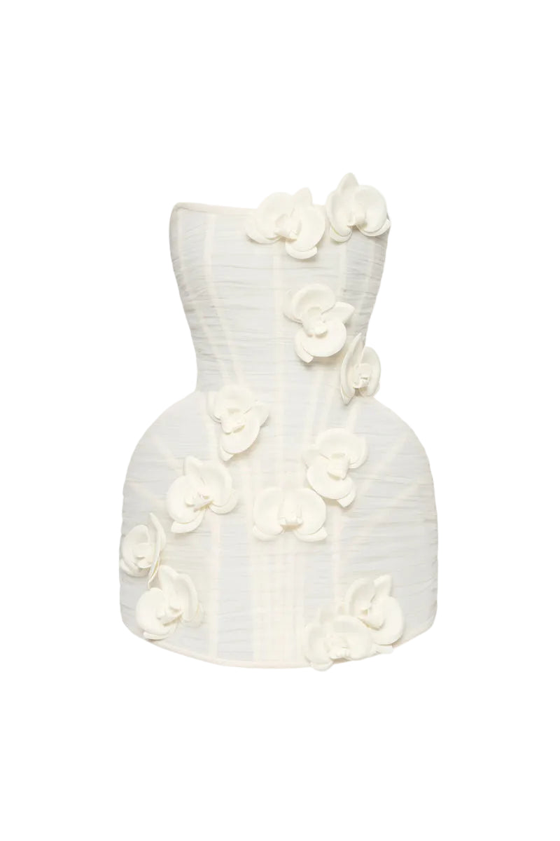 EVA TULLE DRESS WITH ORCHIDS | CULT MIA | BALYKINA