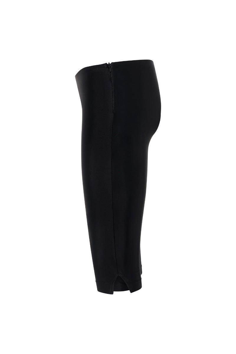 Suncillo black capris pants with a slim fit, featuring a comfortable waistband and ankle-length design, perfect for casual wear