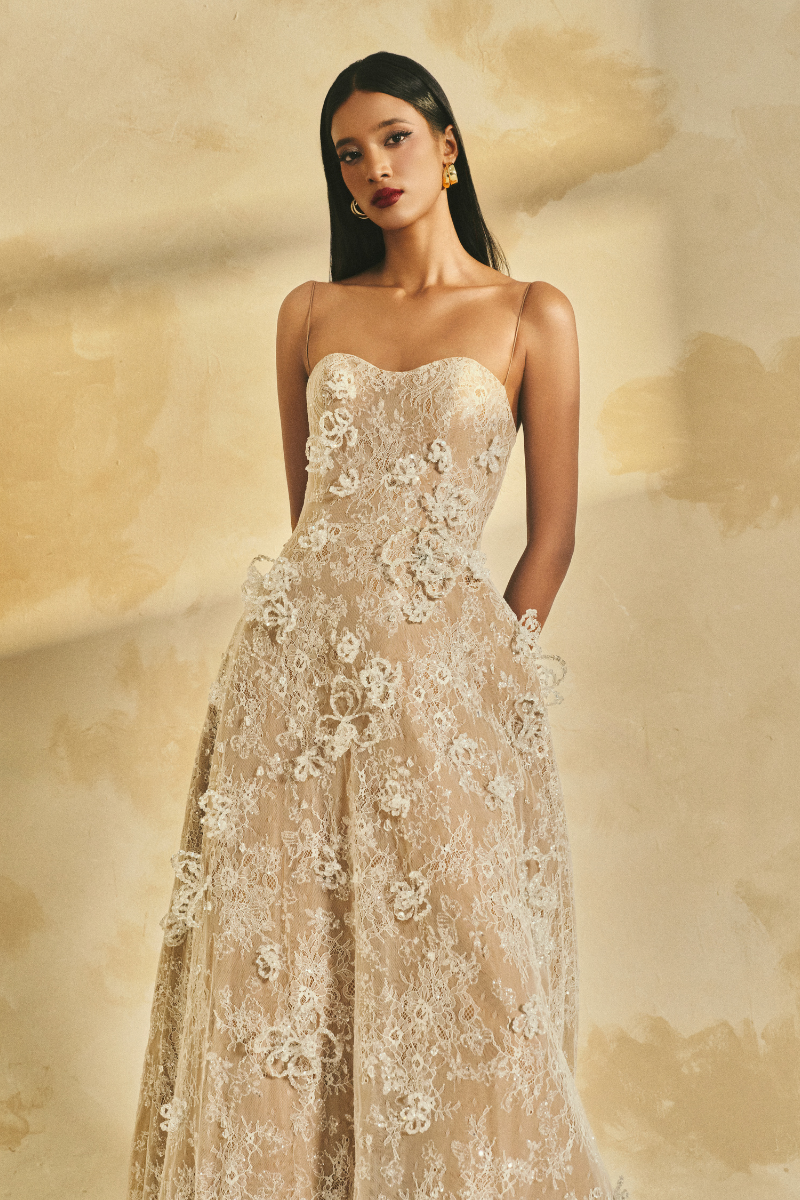 A-LINE SPAGHETTI STRAP GITTER LACE MAXI DRESS | CULT MIA | L'SCARLETT A-LINE SPAGHETTI STRAP GITTER LACE MAXI DRESS | CULT MIA | L'SCARLETT