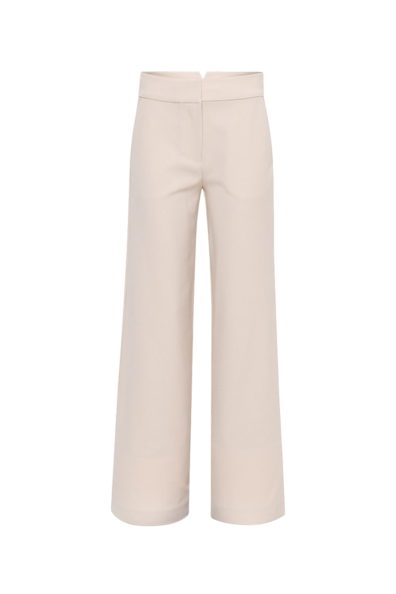 ORIS WIDE-LEG TROUSERS IN BEIGE