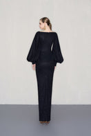 CEM maxi dress with bishop sleeves, flowing fabric, and elegant design perfect for casual or formal occasions.