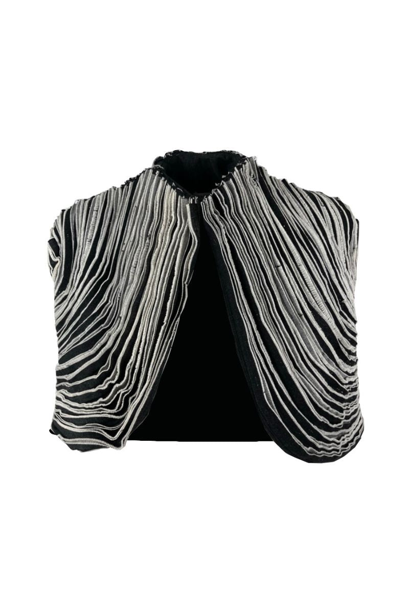 DENIM STRIP COVER IN DARK GRAY - CULT MIA