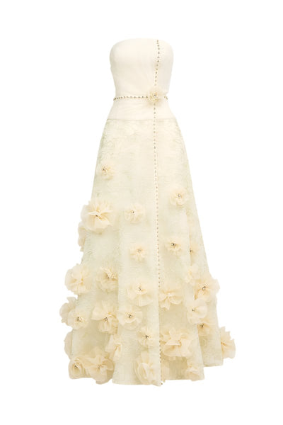 open lace back dress Andrea and Leo A1132 main image 1