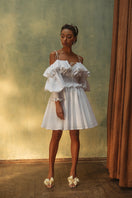 OvertheSea white love dress mini dress featuring a stylish design, perfect for casual or semi-formal occasions.
