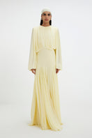 Deme By Gabriella Jeanie Maxi Dress with floral pattern, flowing fabric, and adjustable straps, perfect for summer wear.