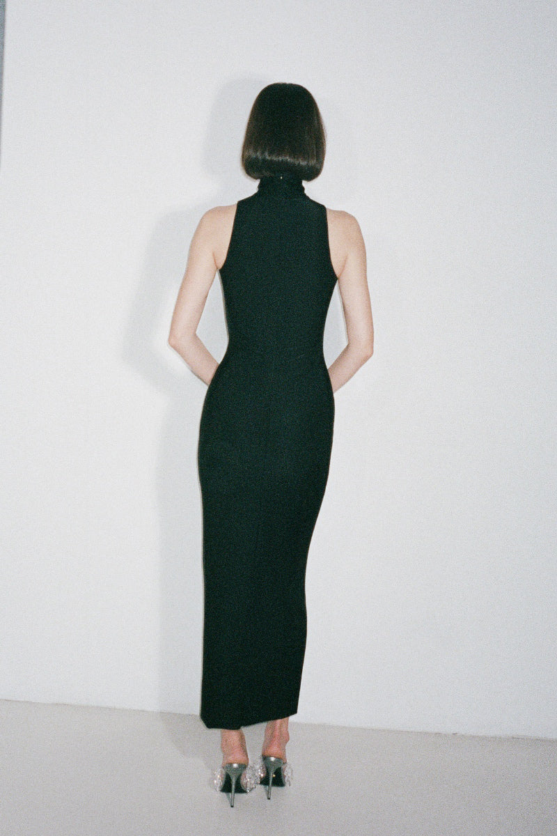 ROMY DRESS IN BLACK - CULT MIA