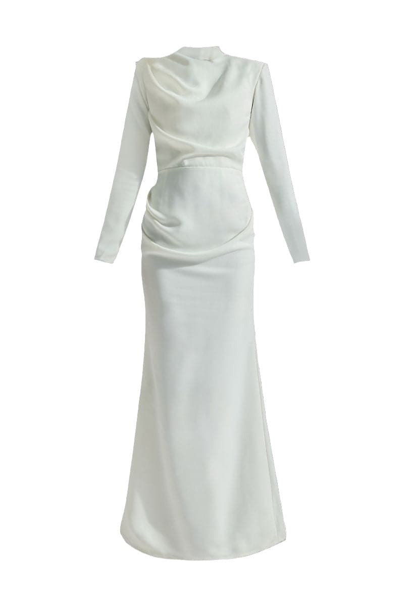 Deme By Gabriella CULT MIA X DEME maxi dress in flowing fabric with a vibrant pattern, sleeveless design, and elegant silhouette.