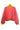 BLUSH COLORBLOCK MOCK NECK MOHAIR SWEATER | Rose Carmine | CULT MIA