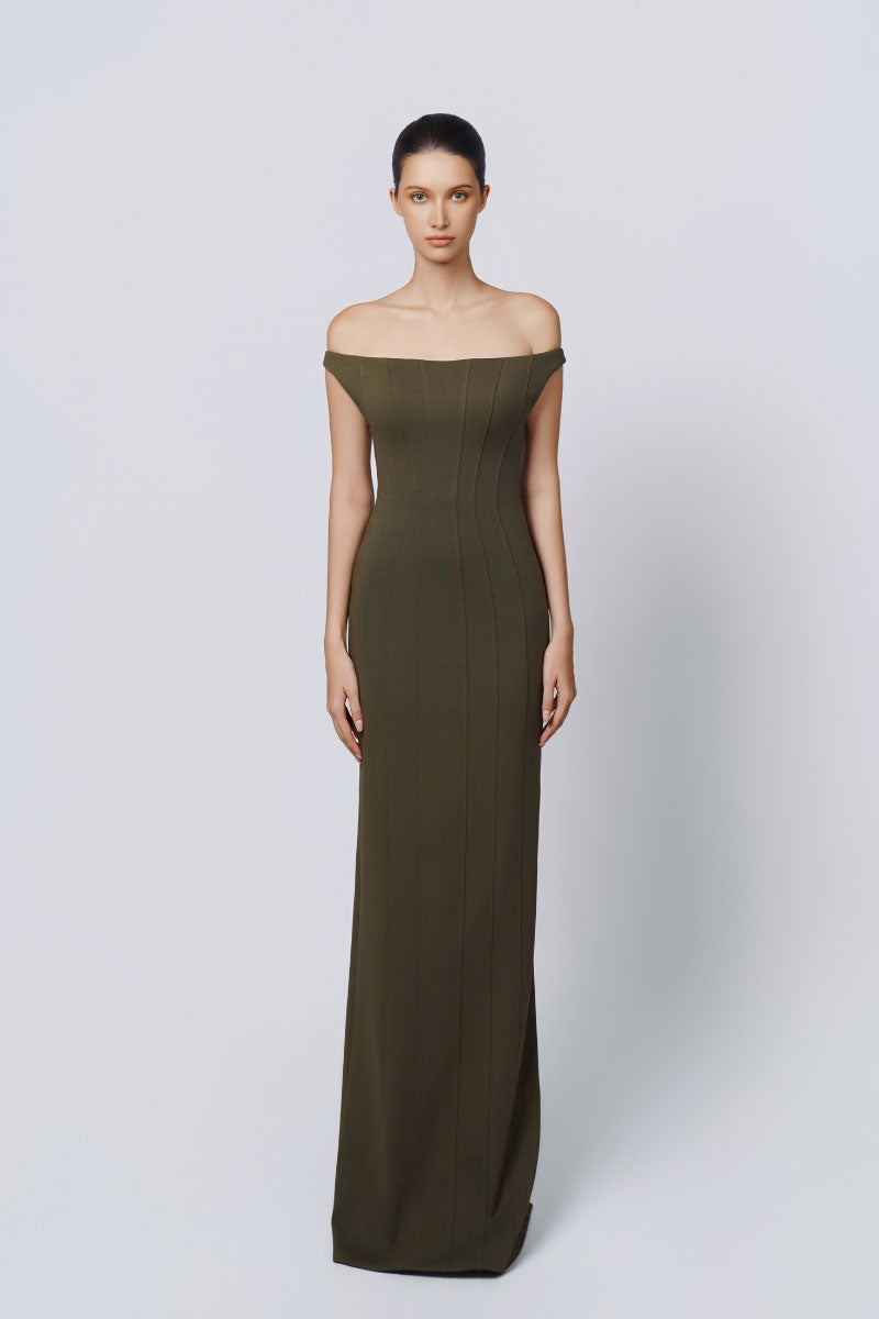 OLIVE VEIL DRESS | CULT MIA