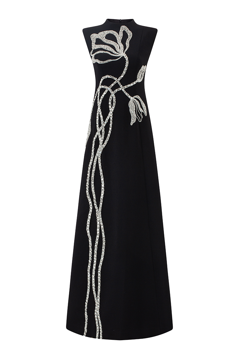 FLARED CAPE SLEEVES STRAIGHT MIDI DRESS - CULT MIA