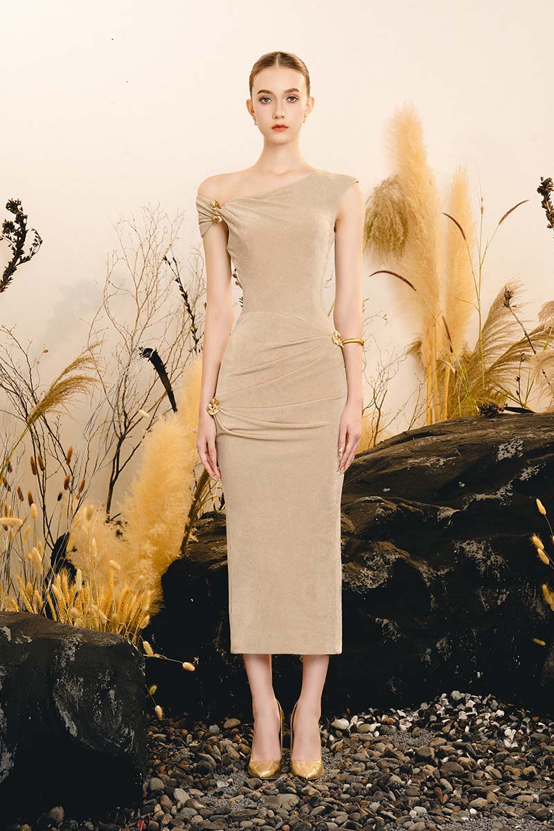 GRACEFUL MIDI DRESS - CULT MIA