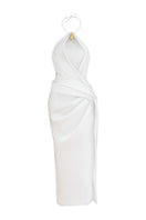 Do Long Calla Lily Midi Dress featuring a floral print, sleeveless design, and elegant midi length for a sophisticated look.