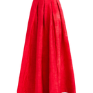 Red Daphne maxi skirt by Mestiza New York featuring a flowing ball design and elegant length.