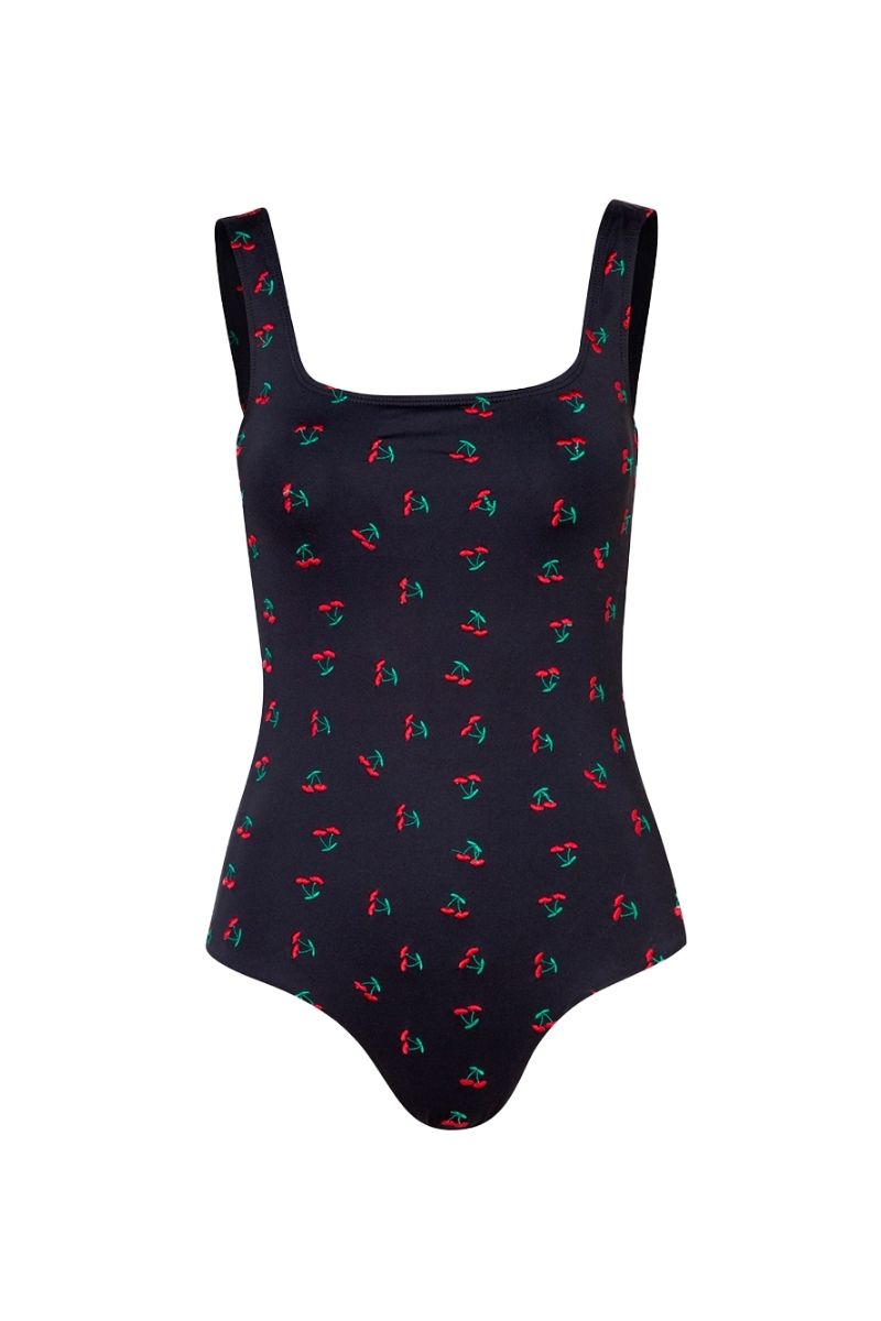 ANTOINIETTE BLACK CHERRIES ONE-PIECE SWIMSUIT - CULT MIA