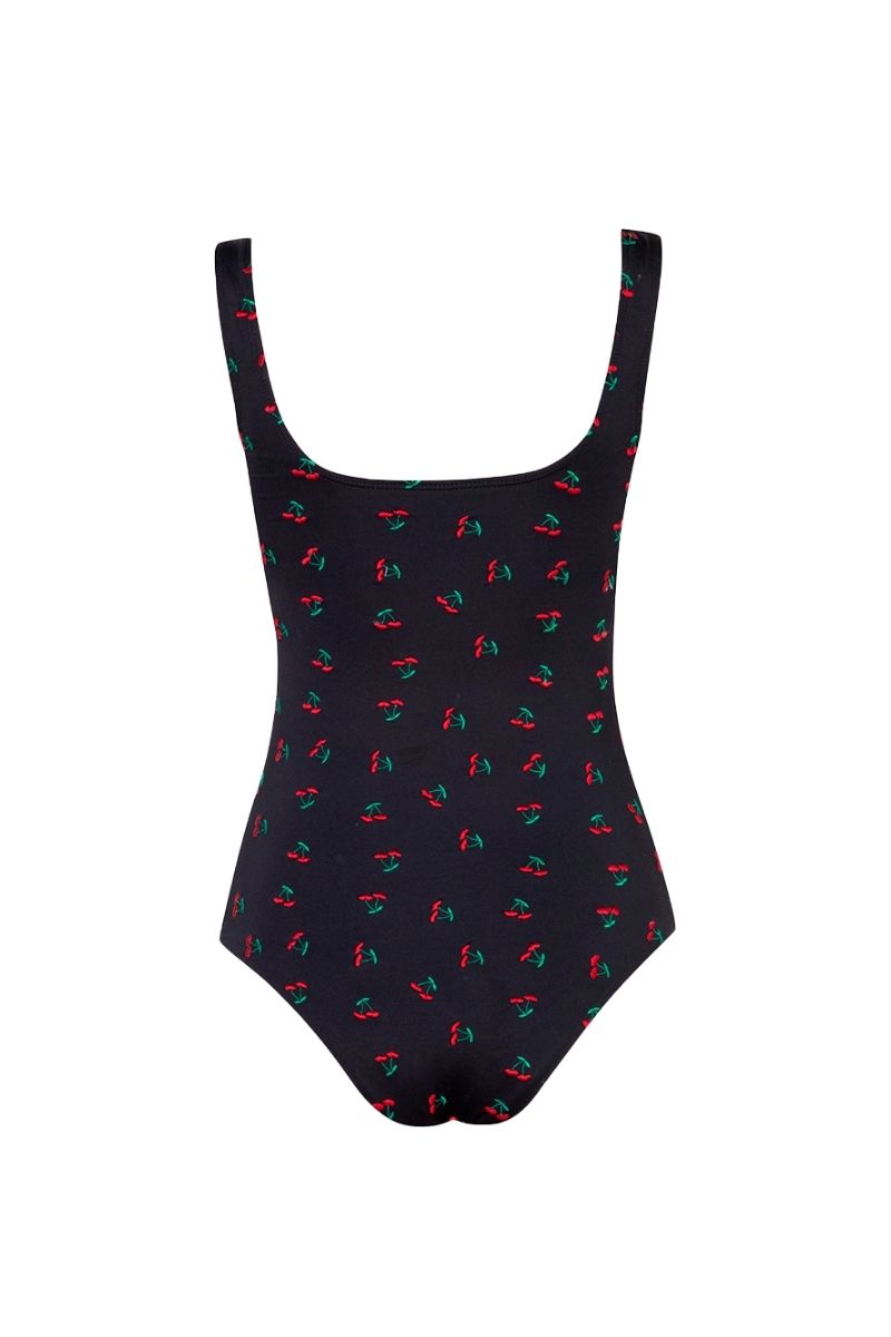 ANTOINIETTE BLACK CHERRIES ONE-PIECE SWIMSUIT - CULT MIA