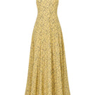 GILDED BLOOM maxi dress by TONYY featuring a flowing silhouette, vibrant floral pattern, and elegant design displayed in the image.