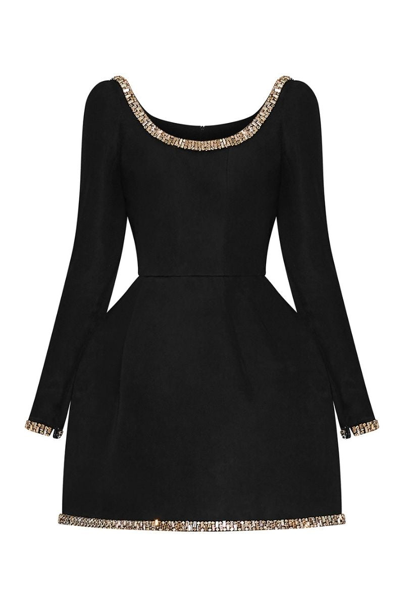 STRUCTURED MINI DRESS WITH BEADINGS - CULT MIA