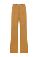 Brown ColoReve pants with a relaxed fit, shown on a model, featuring a comfortable waistband and casual style.