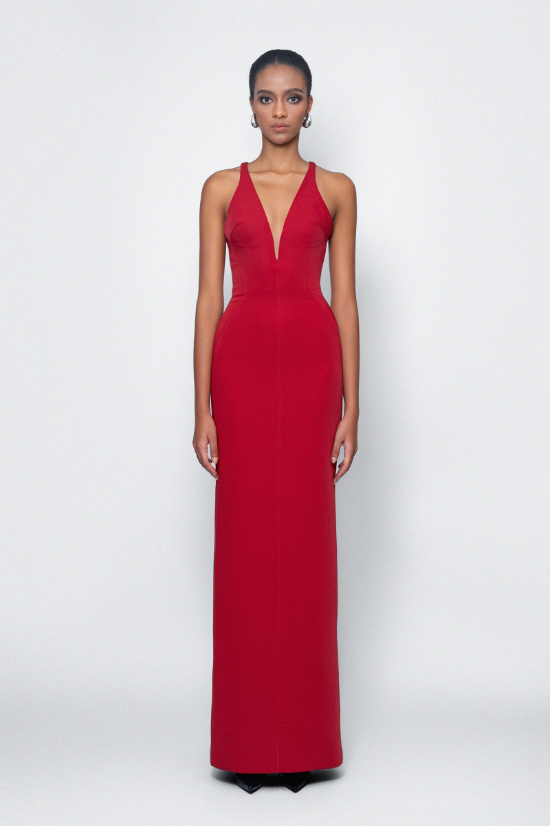 MELTING MAXI DRESS IN RED - CULT MIA