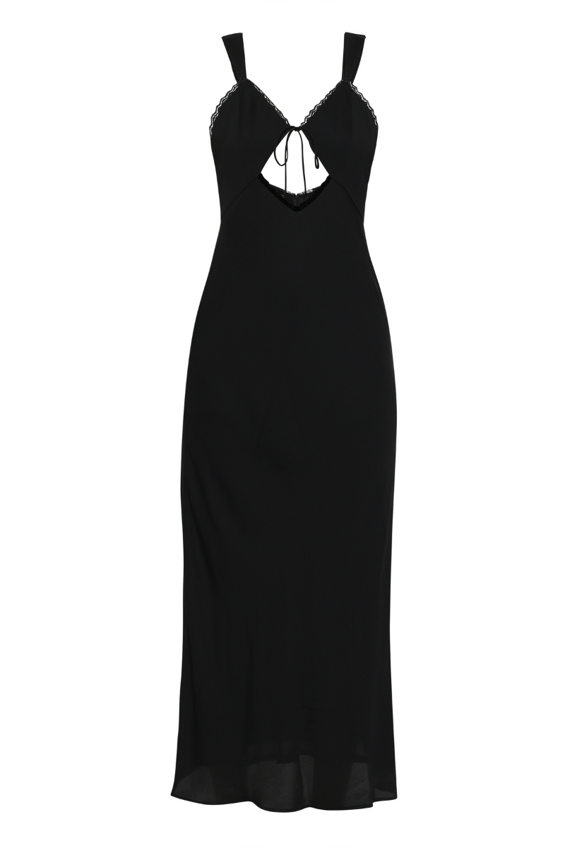 MILA MAXI DRESS IN BLACK - CULT MIA