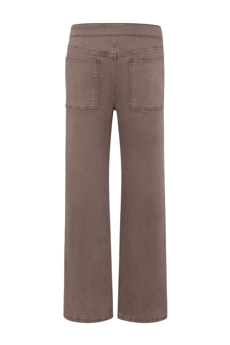 MIKEY BROWN LACE UP JEANS - CULT MIA