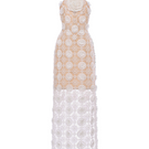 White halter neck lace midi dress by Rosee de Matin, featuring a flowing maxi dress style with intricate lace details.