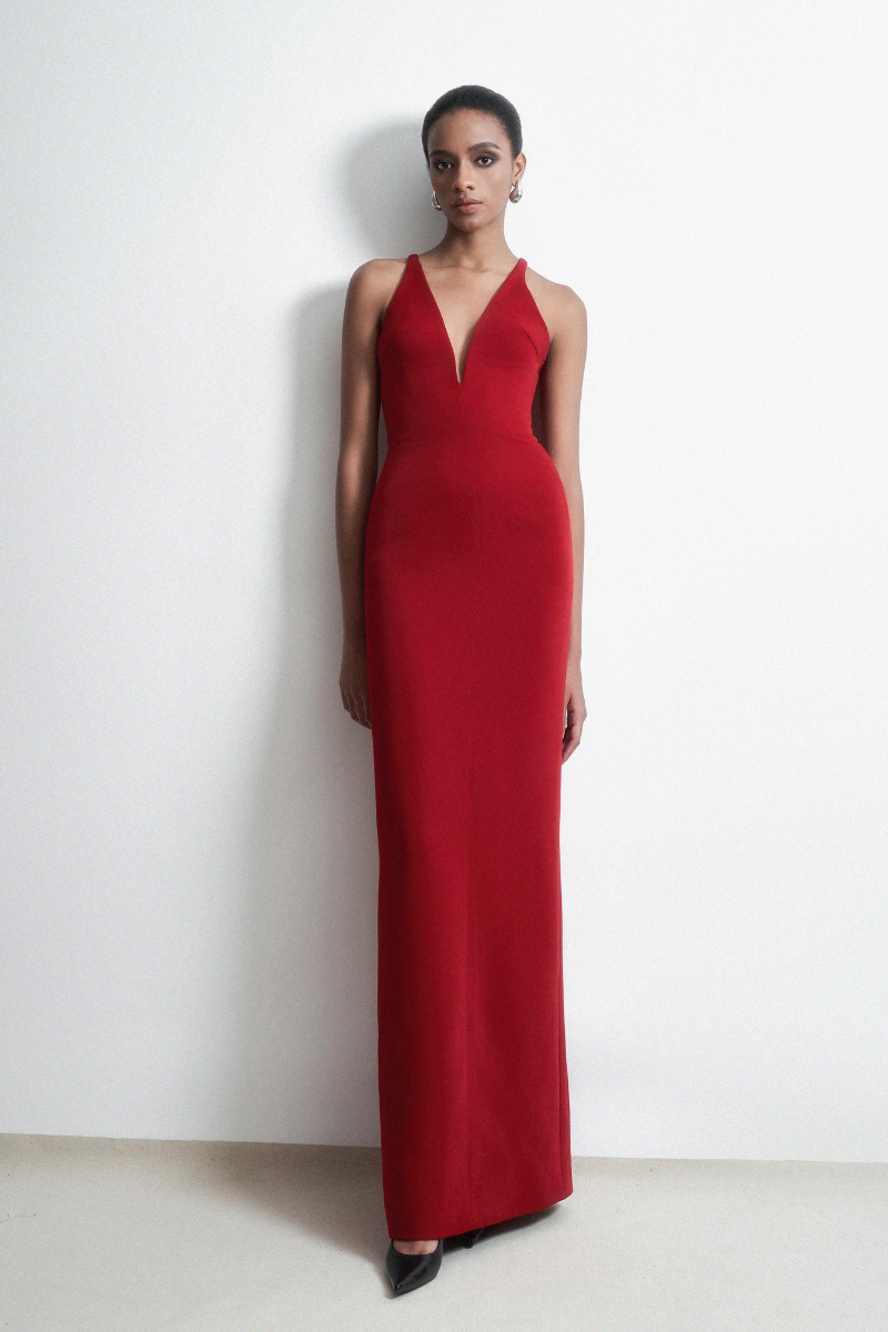MELTING MAXI DRESS IN RED - CULT MIA