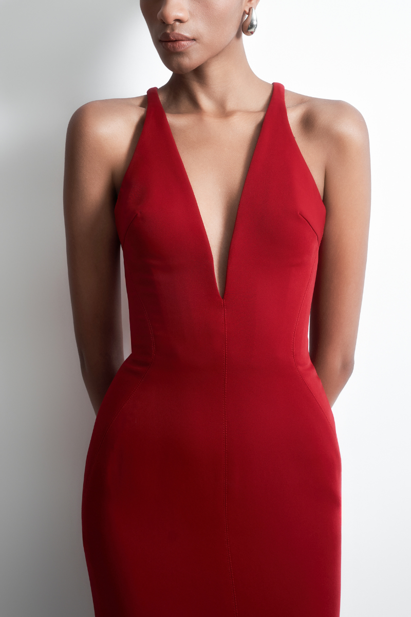 MELTING MAXI DRESS IN RED - CULT MIA