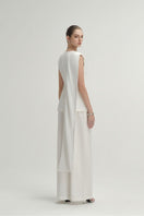 White Rosa vest by Arti Apparel, stylish sleeveless top with a fitted design, shown on a neutral background.