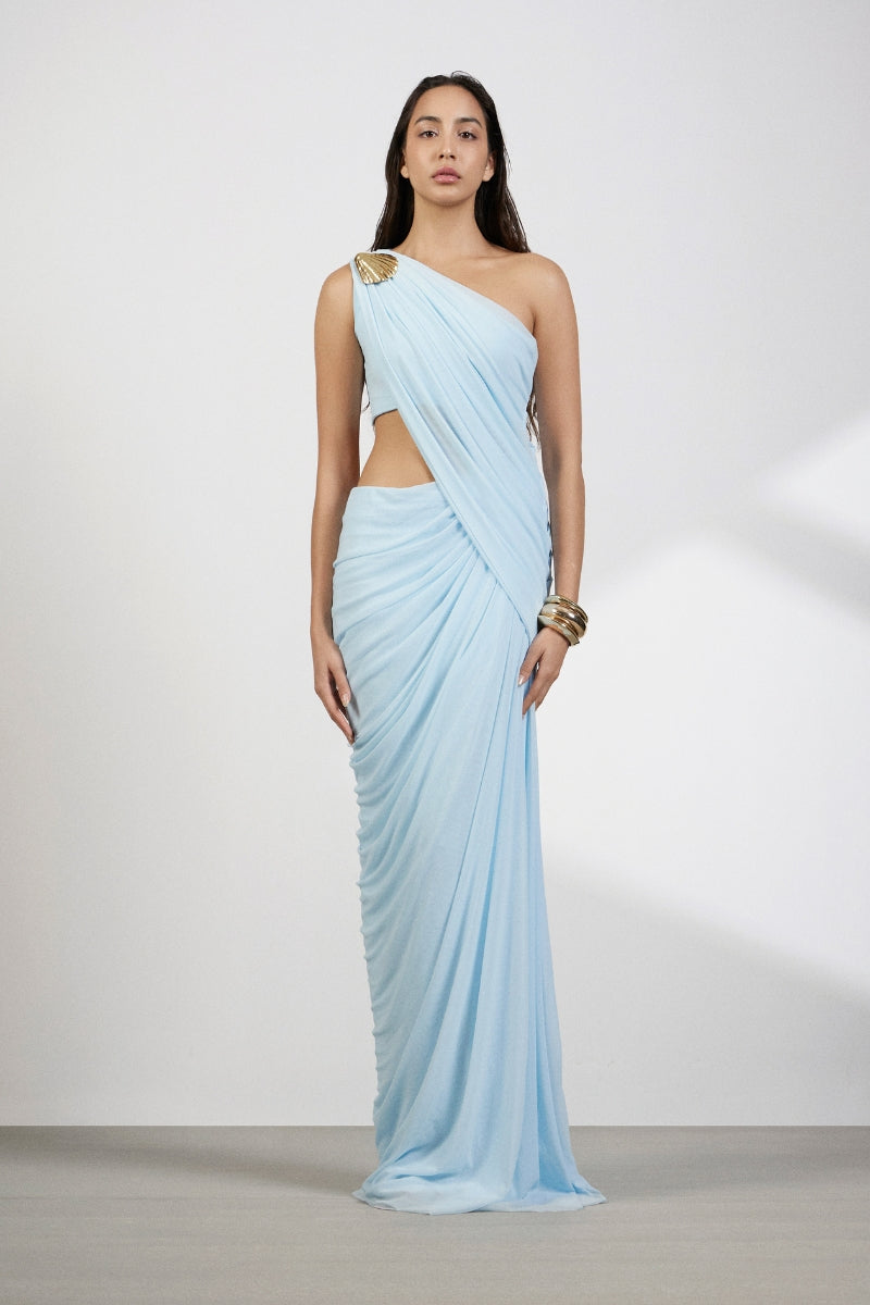 AURORA BLUE MAXI DRESS - CULT MIA