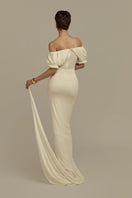 Poem Hemera white maxi dress featuring flowing fabric, sleeveless design, and elegant silhouette perfect for summer occasions.