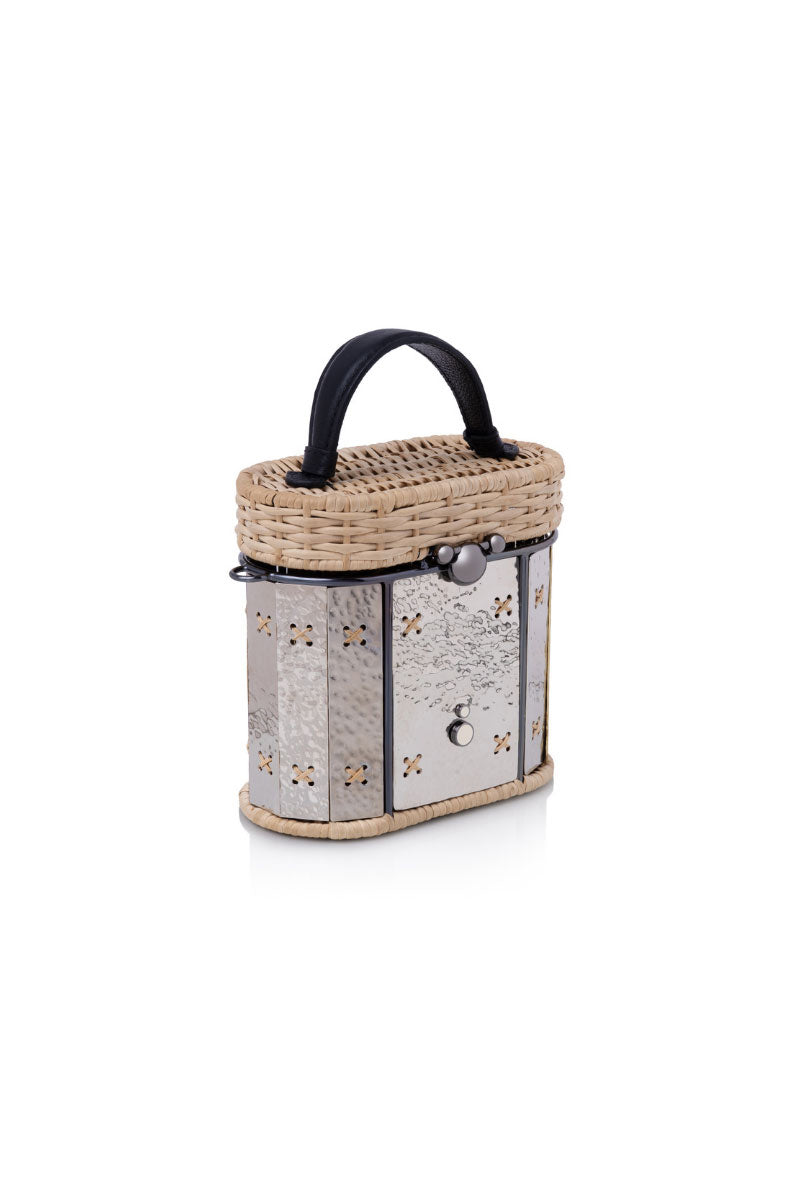Waiwai Rio Copan Bag in Aton, stylish top handle bag with sleek design and neutral color, perfect for everyday use.