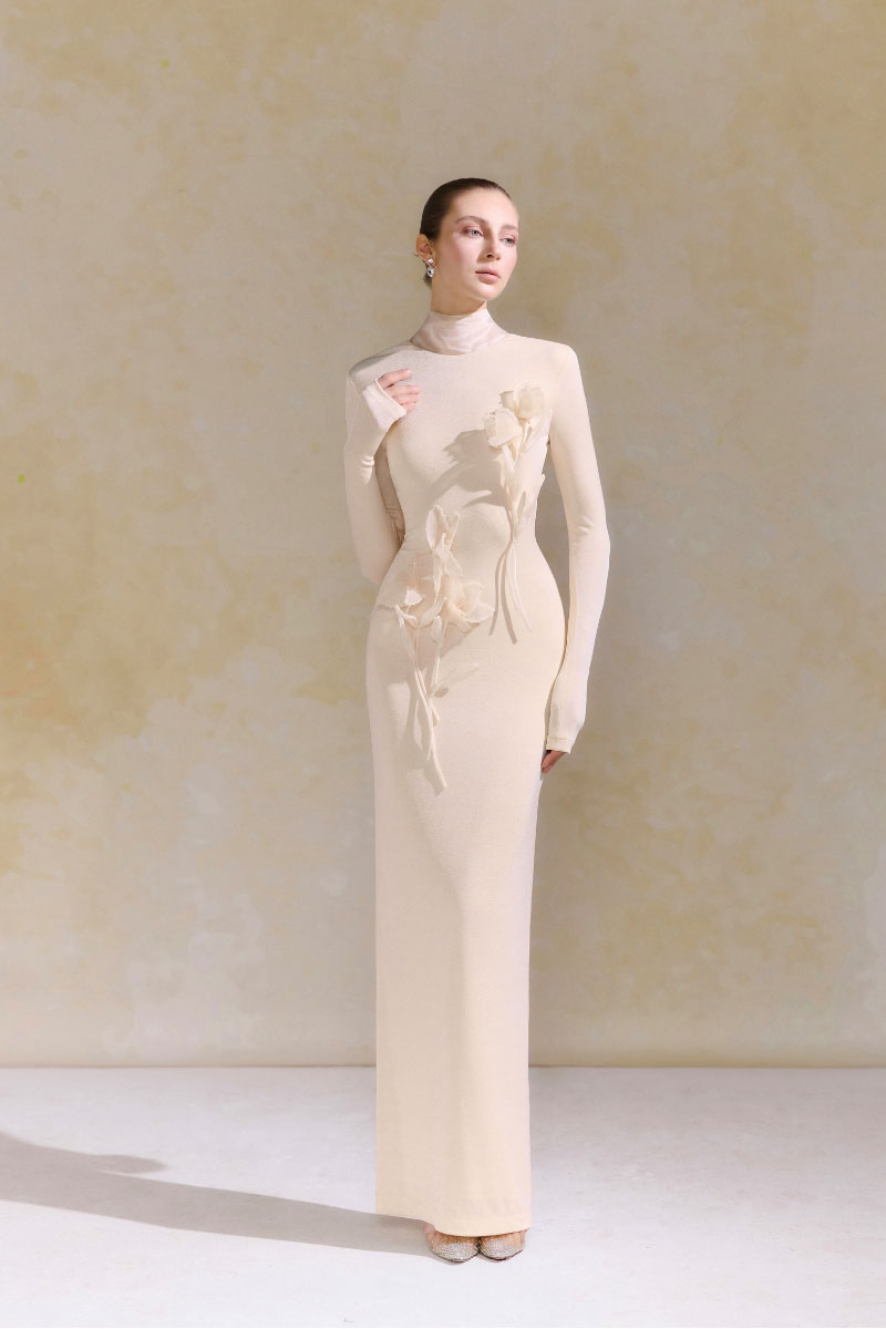 Arti Apparel Doha Midi Dress in stylish fabric, featuring a fitted waist and elegant design, perfect for casual or semi-formal wear.