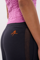 Women's charcoal pants by La Granni, featuring a comfortable fit and stylish design, shown on a model.