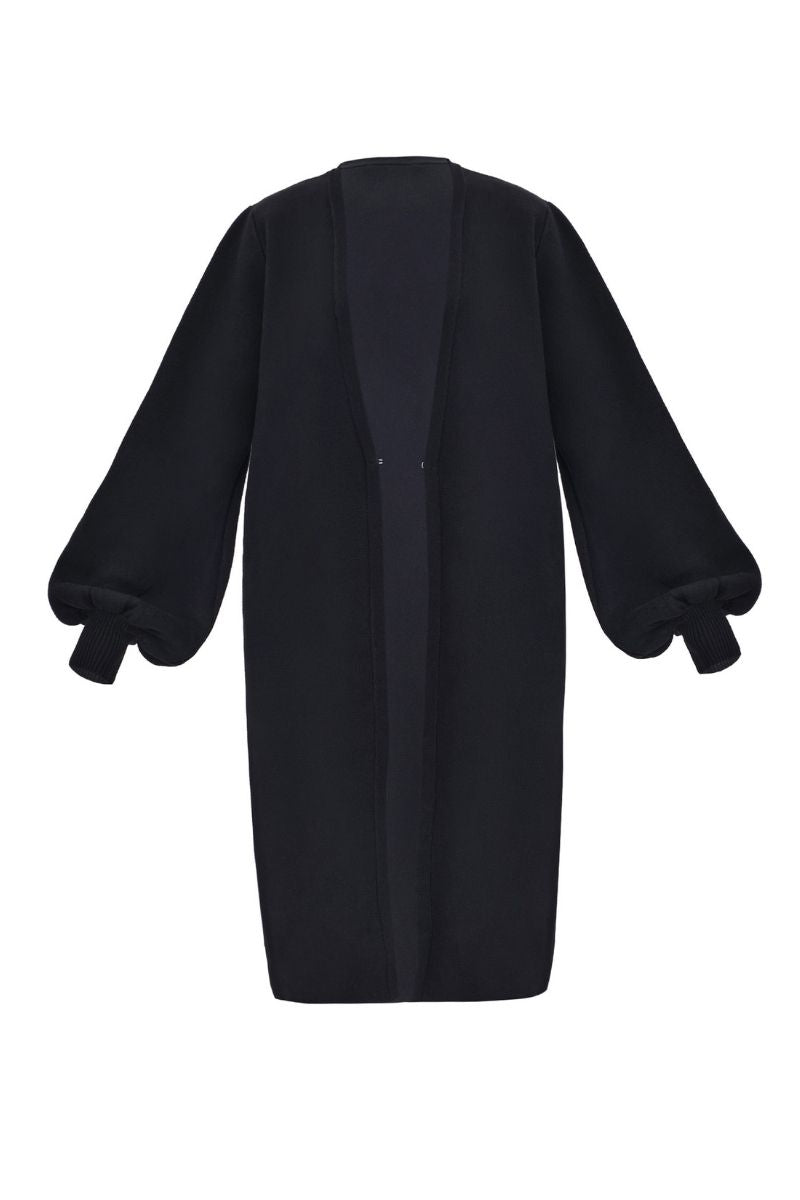 ONA KNIT CARDIGAN IN ONYX - CULT MIA