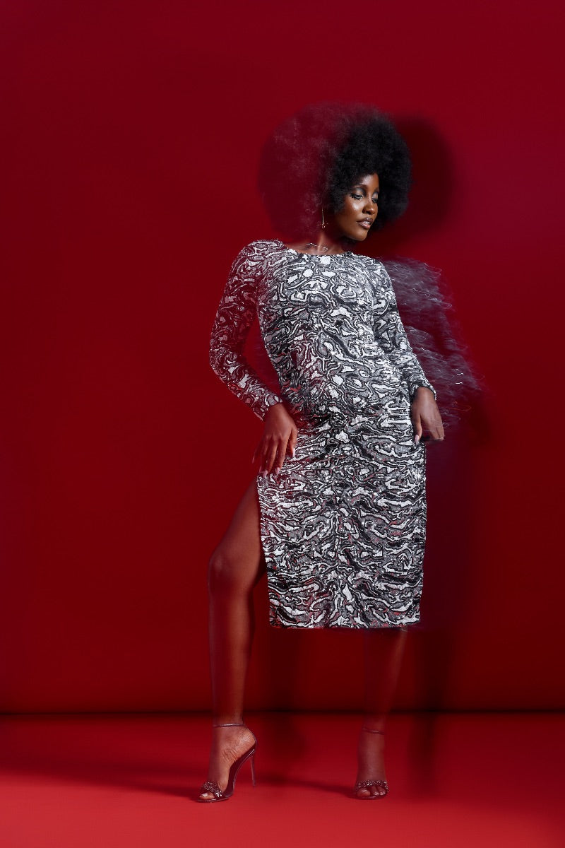 AMERIE SEQUIN MIDI DRESS - CULT MIA