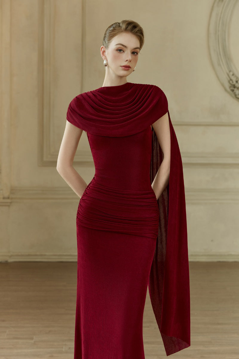 Margée Atelier Bailey Maxi Dress featuring a flowing silhouette and elegant design, perfect for summer or special occasions.