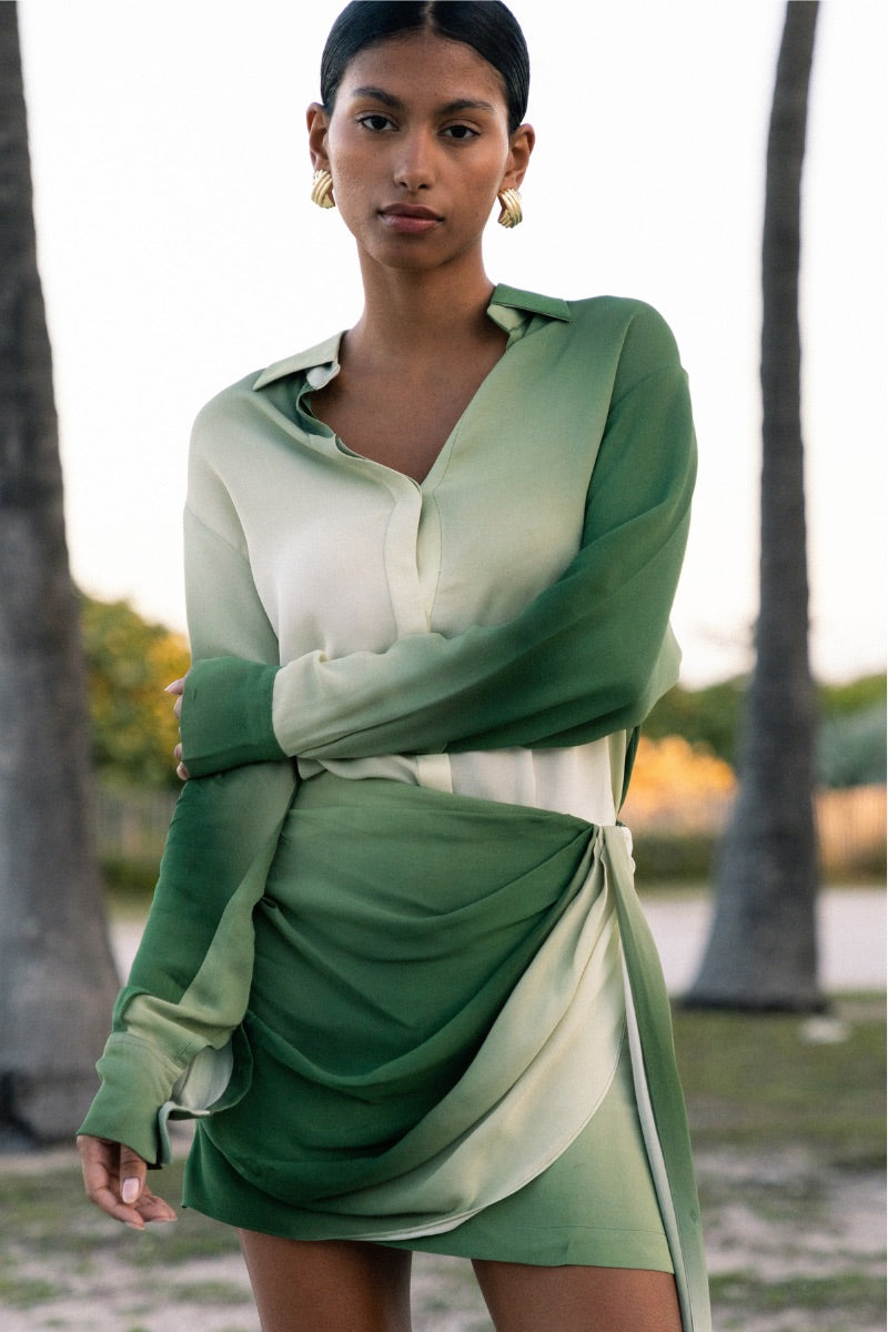 GELA TOP IN SAGE OMBRE - CULT MIA