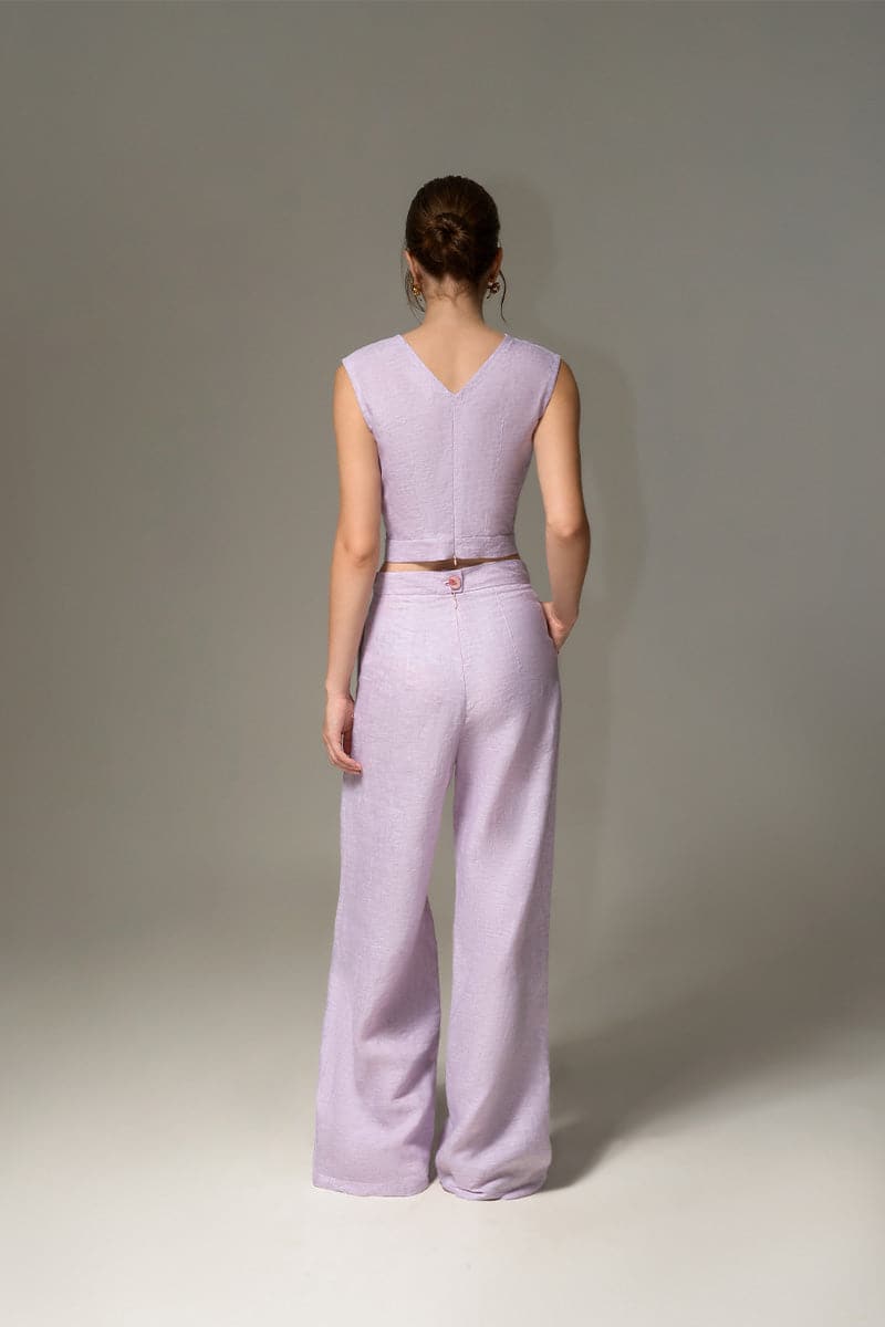 LILAC SWEETHEART CROP TOP - CULT MIA