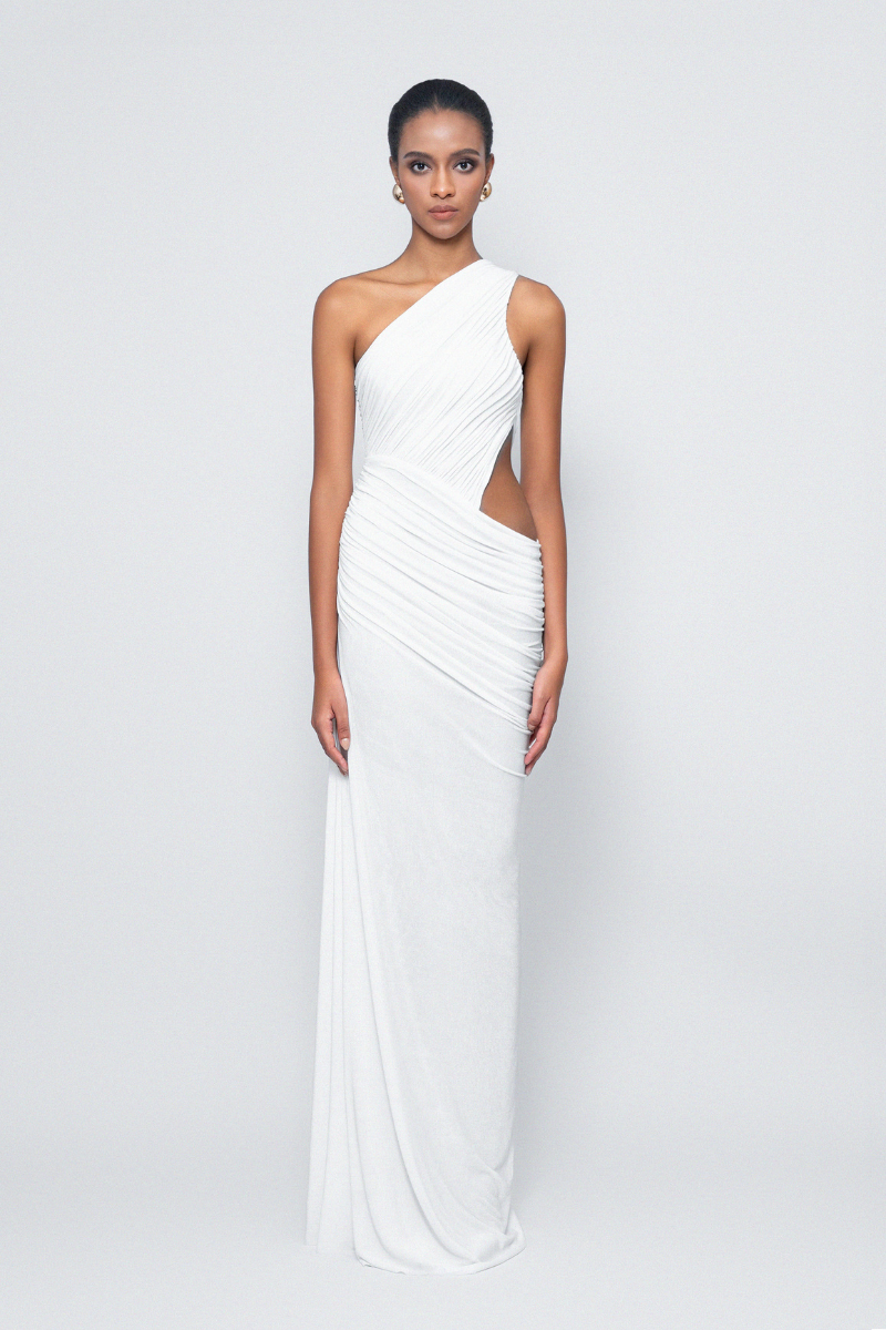 MINERAL MAXI DRESS IN WHITE - CULT MIA