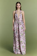 Nur Karaata Coastal Glow Maxi Dress in soft, flowing fabric with a relaxed fit and coastal-inspired design.