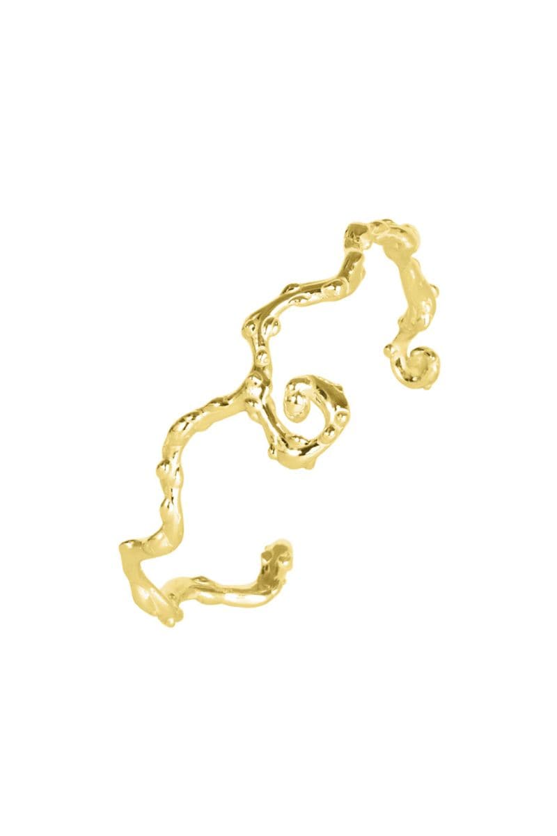 GOLD SPIRAL BANGLE - CULT MIA