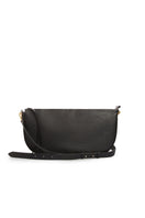 Black Denise shoulder bag by Vikele Studio featuring a sleek design with adjustable strap and spacious interior.
