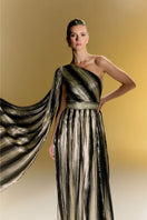 Nur Karaata Maxi Dress, the Cult Mia Baglioni Gown with elegant fabric and detailed design, shown in this stylish product image.