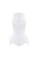 Soft satin corset with lacing from Balykina, featuring a fitted design and intricate lace-up front for stylish evening wear.