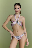 Nur Karaata Coastal Calm Bikini featuring a stylish, colorful bikini top and bottom with a relaxed coastal design.