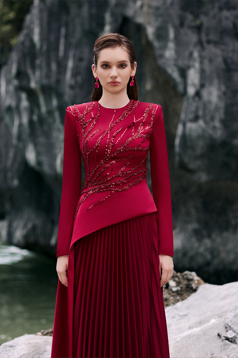 LUMIA SILK TOP AND SKIRT SET - CULT MIA