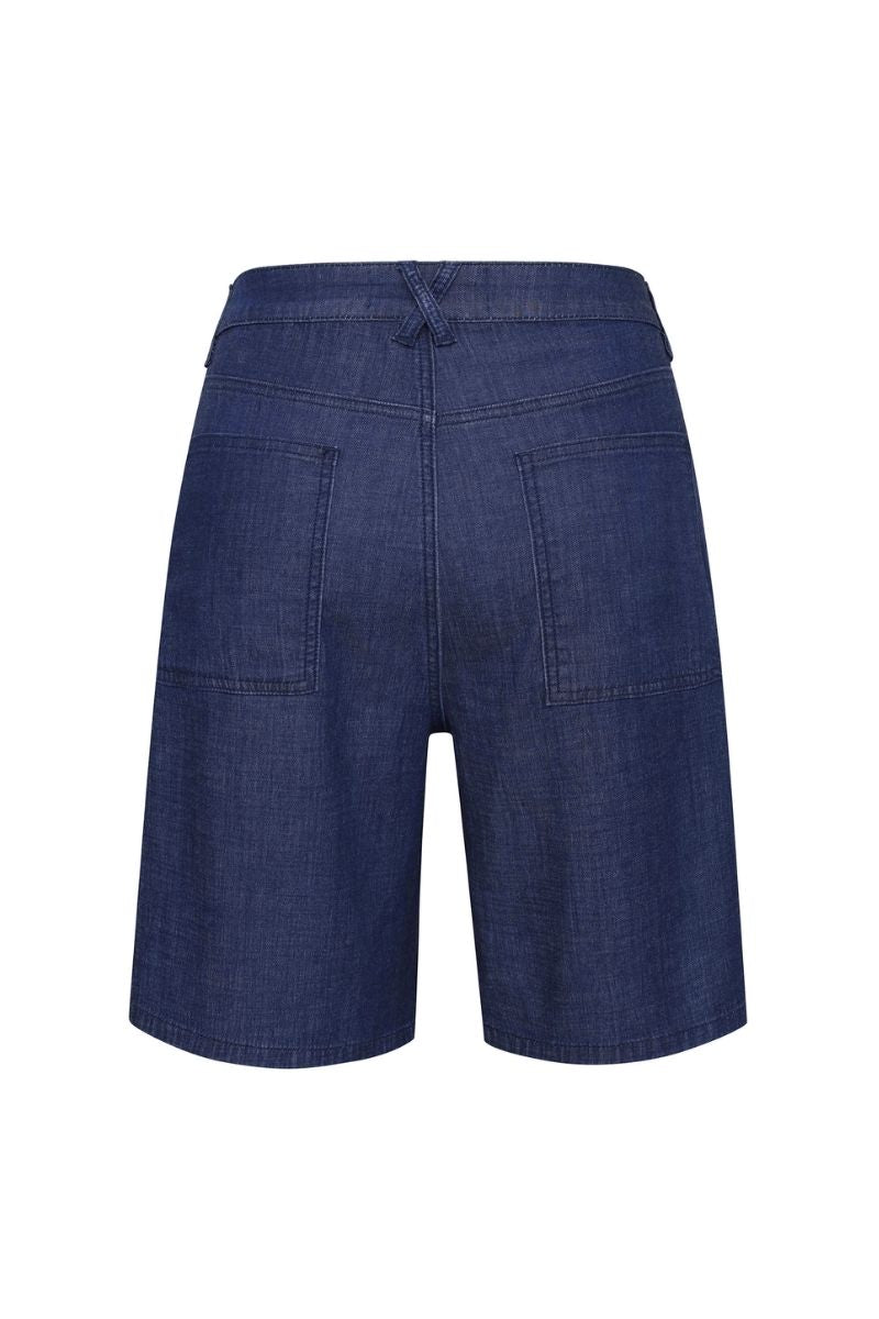 EMMA BLUE DENIM SHORTS - CULT MIA